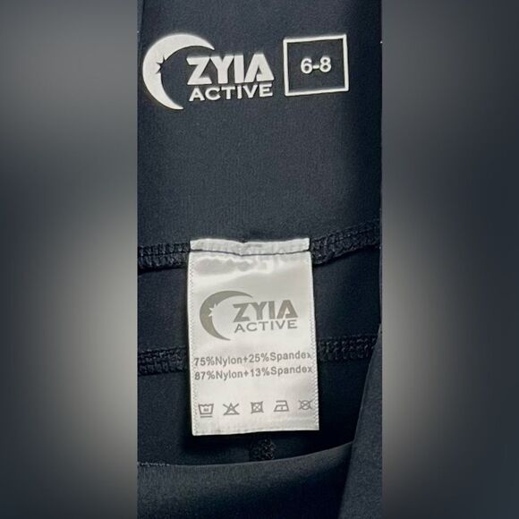 Zyia Leopard Print High Rise Cropped Leggings - Picture 6 of 9